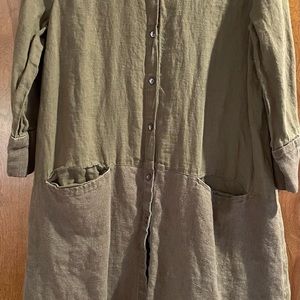 Gudrun Sjoden 100% linen dress (sorry, washed but not ironed!) M/L